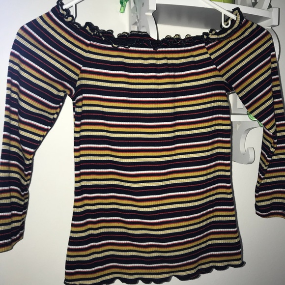 Striped Lettuce Crop Tee - Picture 4 of 7